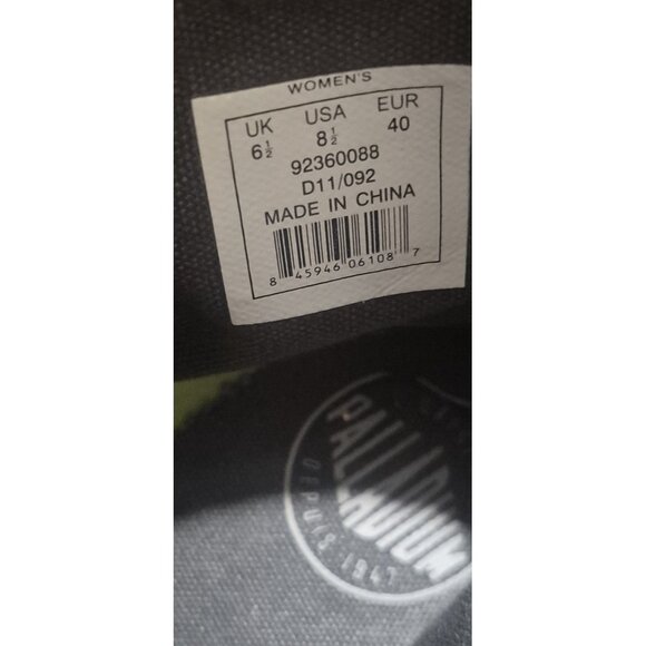 Palladium PAMPA HI High- top Lace Up Plaid Sneaker Shoes Women's Size 8.5 - Picture 7 of 7